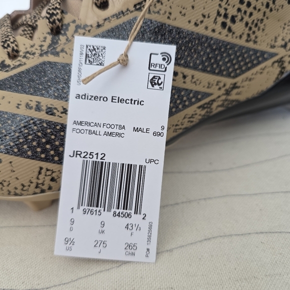 Adidas Mens Adizero Electric 2 7v7 Death Adder Football Cleats JR2512 Sz 9.5 NEW main image 11